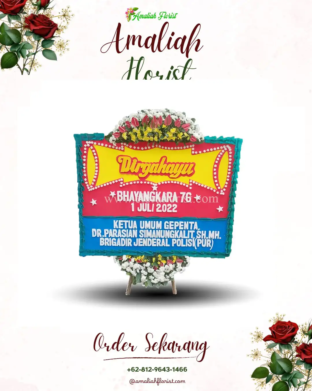 Papan Bunga HUT Ulang Tahun Pucang Sewu